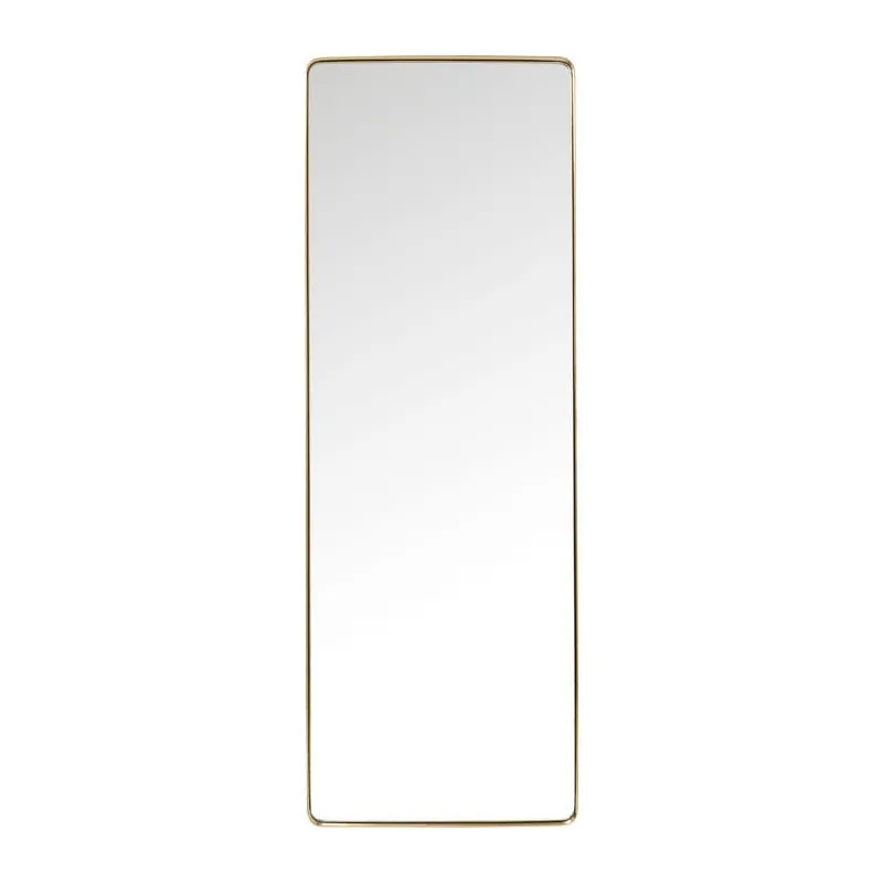 Lustro Curve Rectangular Brass 200x70cm Kare