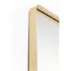 Lustro Curve Rectangular Brass 200x70cm Kare