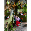 Lustro Curve Round Brass śr. 100 cm Kare