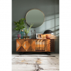 Lustro Curve Round Brass śr. 100 cm Kare