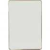 Lustro Curve Rectangular Brass 120x80cm Kare