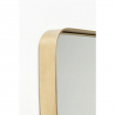 Lustro Curve Rectangular Brass 120x80cm Kare