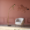 Lustro Bubbles Brass 93x138cm Kare