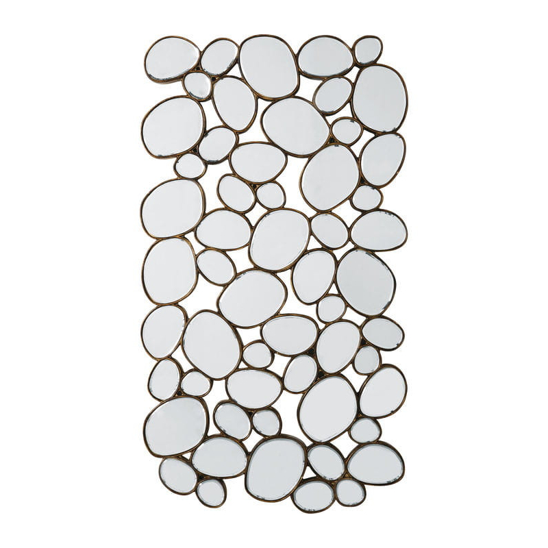 Lustro Water Drops Copper 135x78 cm Kare