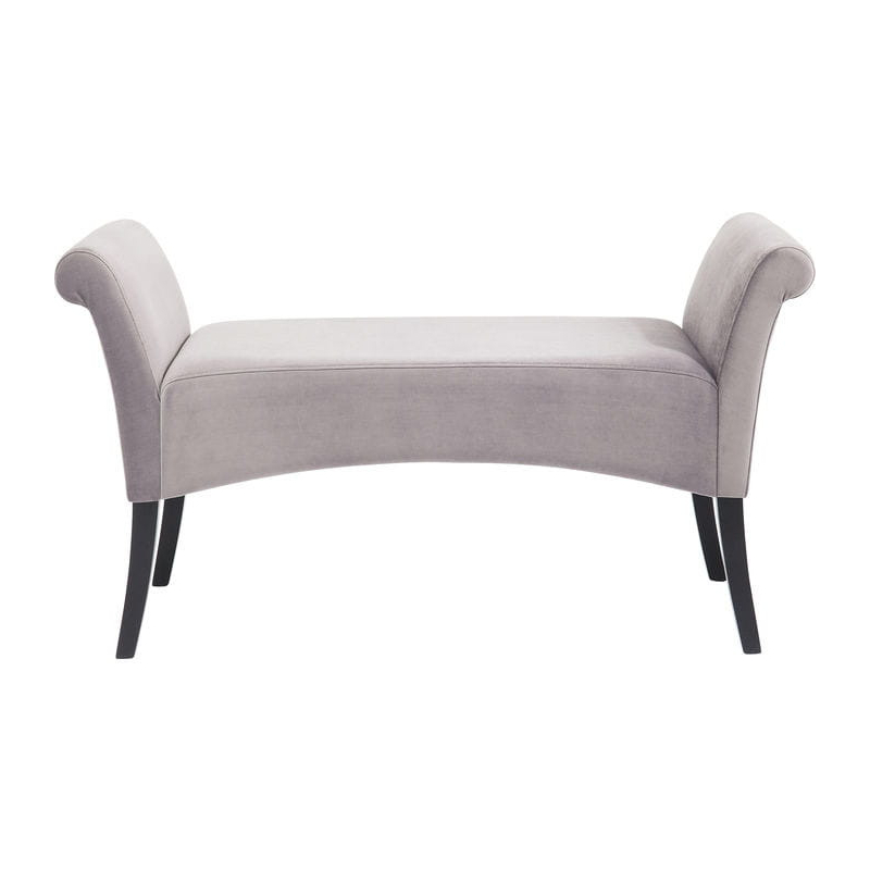 Ławka Motley Velvet Silvergrey Kare