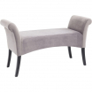 Ławka Motley Velvet Silvergrey Kare