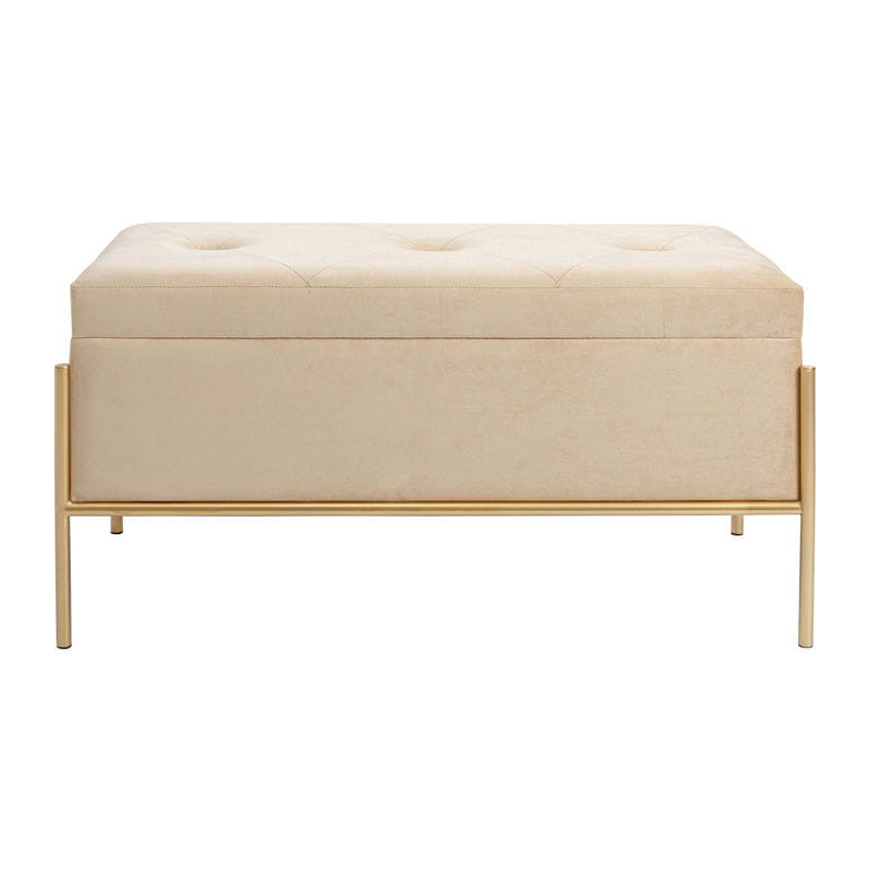 Ławka Buttons Storage Beige Small Kare