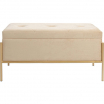 Ławka Buttons Storage Beige Small Kare