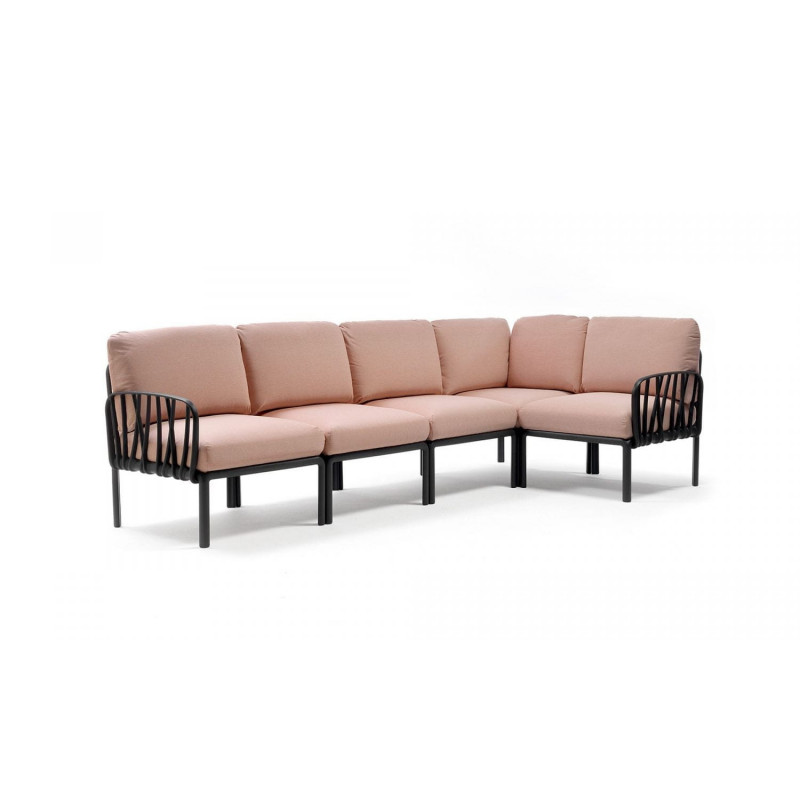 Nardi Sofa Komodo 5 Antracyt-Rosa