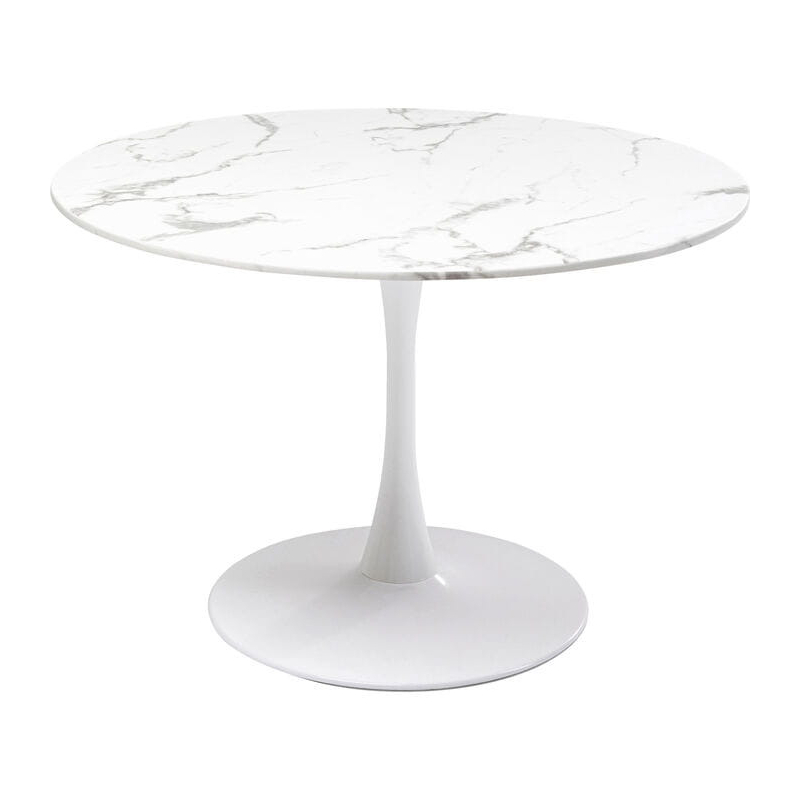 Stół Vento marmurowy biały 110 cm - Kare