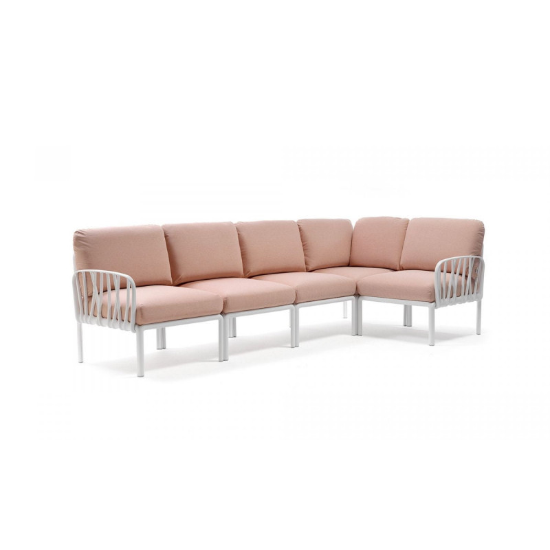 Nardi Sofa Komodo 5 Bianco-Rosa
