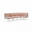 Nardi Sofa Komodo 5 Bianco-Rosa