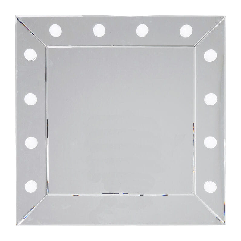 Podświetlane lustro ścienne Make Up Square - Kare