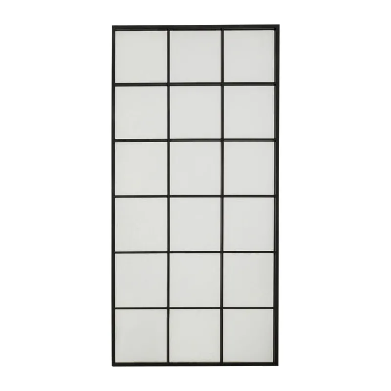 Lustro ścienne Finestra 90x180 cm czarne - Kare
