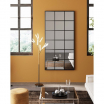 Lustro ścienne Finestra 90x180 cm czarne - Kare