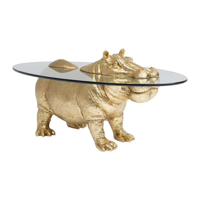 Stolik kawowy Hippo złoty - Kare