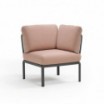 Nardi Sofa Komodo E. Angolo Antracyt-Rosa