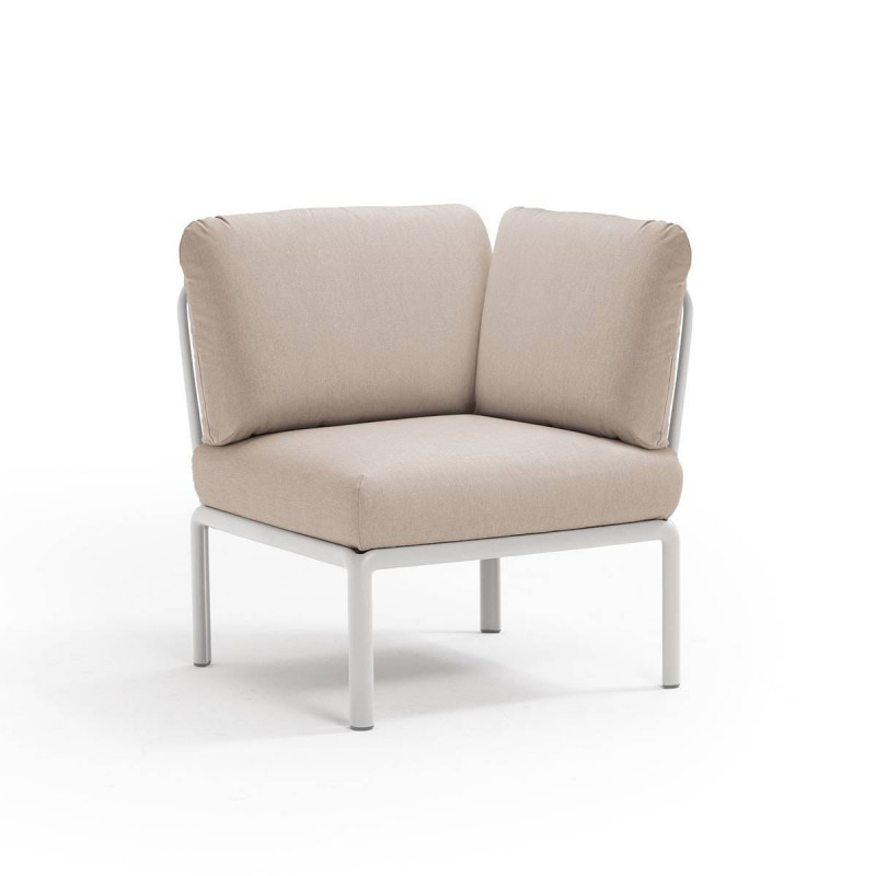 Nardi Sofa Komodo E. Angolo Bianco-Canvas