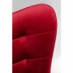 Fotel obrotowy Oscar Velvet czerwony - Kare