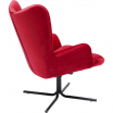 Fotel obrotowy Oscar Velvet czerwony - Kare