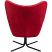 Fotel obrotowy Oscar Velvet czerwony - Kare
