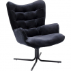 Fotel obrotowy Oscar Velvet czarny - Kare