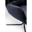 Fotel obrotowy Oscar Velvet czarny - Kare