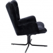 Fotel obrotowy Oscar Velvet czarny - Kare