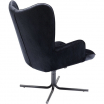 Fotel obrotowy Oscar Velvet czarny - Kare