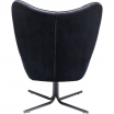 Fotel obrotowy Oscar Velvet czarny - Kare