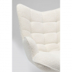 Fotel obrotowy Oscar Boucle kremowy - Kare