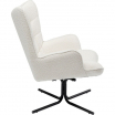 Fotel obrotowy Oscar Boucle kremowy - Kare