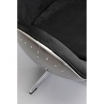 Fotel obrotowy Lounge Gun Metal czarny - Kare