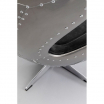 Fotel obrotowy Lounge Gun Metal czarny - Kare