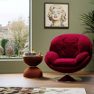 Fotel obrotowy Cosy bordowy - Kare