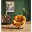 Fotel obrotowy Cosy musztardowy - Kare