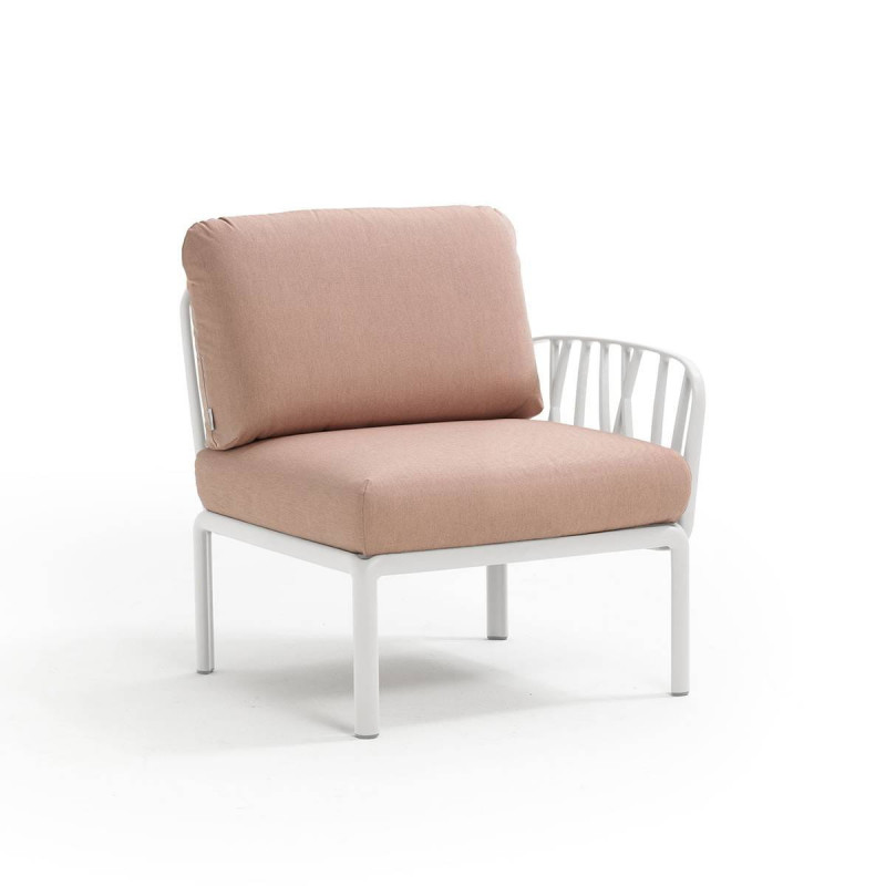 Nardi Sofa Komodo E. Terminale Bianco-Rosa