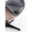 Fotel obrotowy Lounge czarny - Kare