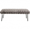 Ławka Weave szary 128 cm - Kare
