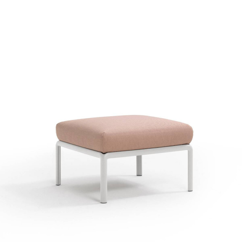 Nardi Sofa Komodo Pouf Bianco-Rosa