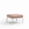 Nardi Sofa Komodo Pouf Bianco-Rosa