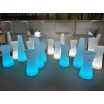 Podstawa podświetlana RGBW LED do stołu barowego Tiffany 110 cm  - Lyxo Design