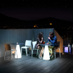 Podstawa podświetlana RGBW LED do stołu Tiffany 72 cm - Lyxo Design
