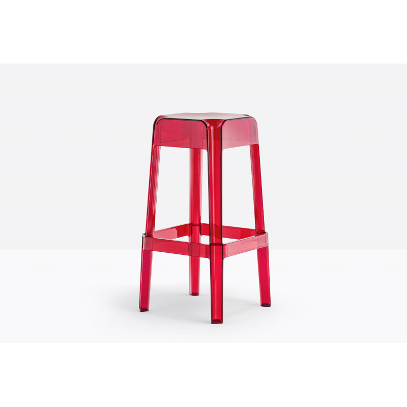 Pedrali Taboret Rubik 580 RT Czerwony - Pedrali