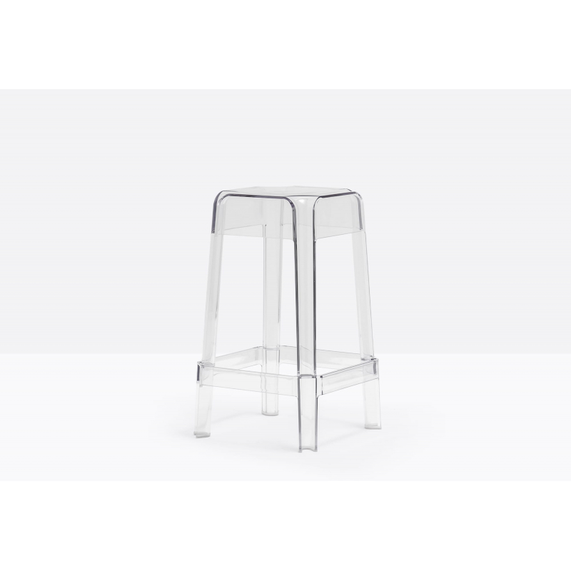 Pedrali Taboret Rubik 582 TR Transparentny - Pedrali