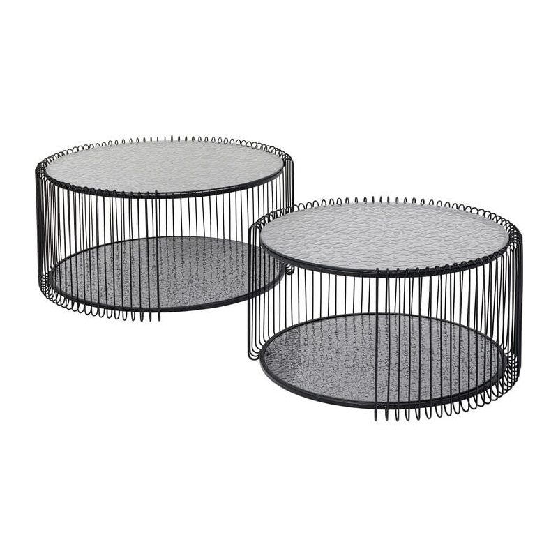 stoliki kawowe Wire, stoliki kawowe Kare Design, zestaw stolików kawowych, stolik metalowy, stolik szkło hartowane stoliki kawowe Wire, stoliki kawowe Kare Design, zestaw stolików kawowych, stolik metalowy, stolik szkło hartowane