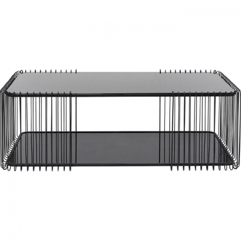 stolik kawowy Wire, stolik kawowy Kare Design, stolik kawowy metalowy, stolik kawowy czarny, nowoczesny design