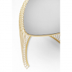 Stoliki pomocnicze Wire Triangle, stolik kawowy Kare Design, złoty stolik kawowy, stoliki kawowe glamour
