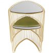 Stoliki pomocnicze Wire Triangle, stolik kawowy Kare Design, złoty stolik kawowy, stoliki kawowe glamour