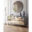 komoda Soran Black, komoda Kare Design, komoda lustrzana, komoda do salonu, komoda elegancka, komoda nowoczesna